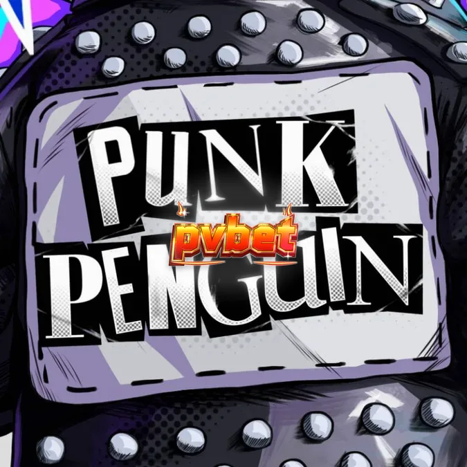 Interface do slot Punk Penguin com elementos temáticos de punk rock.